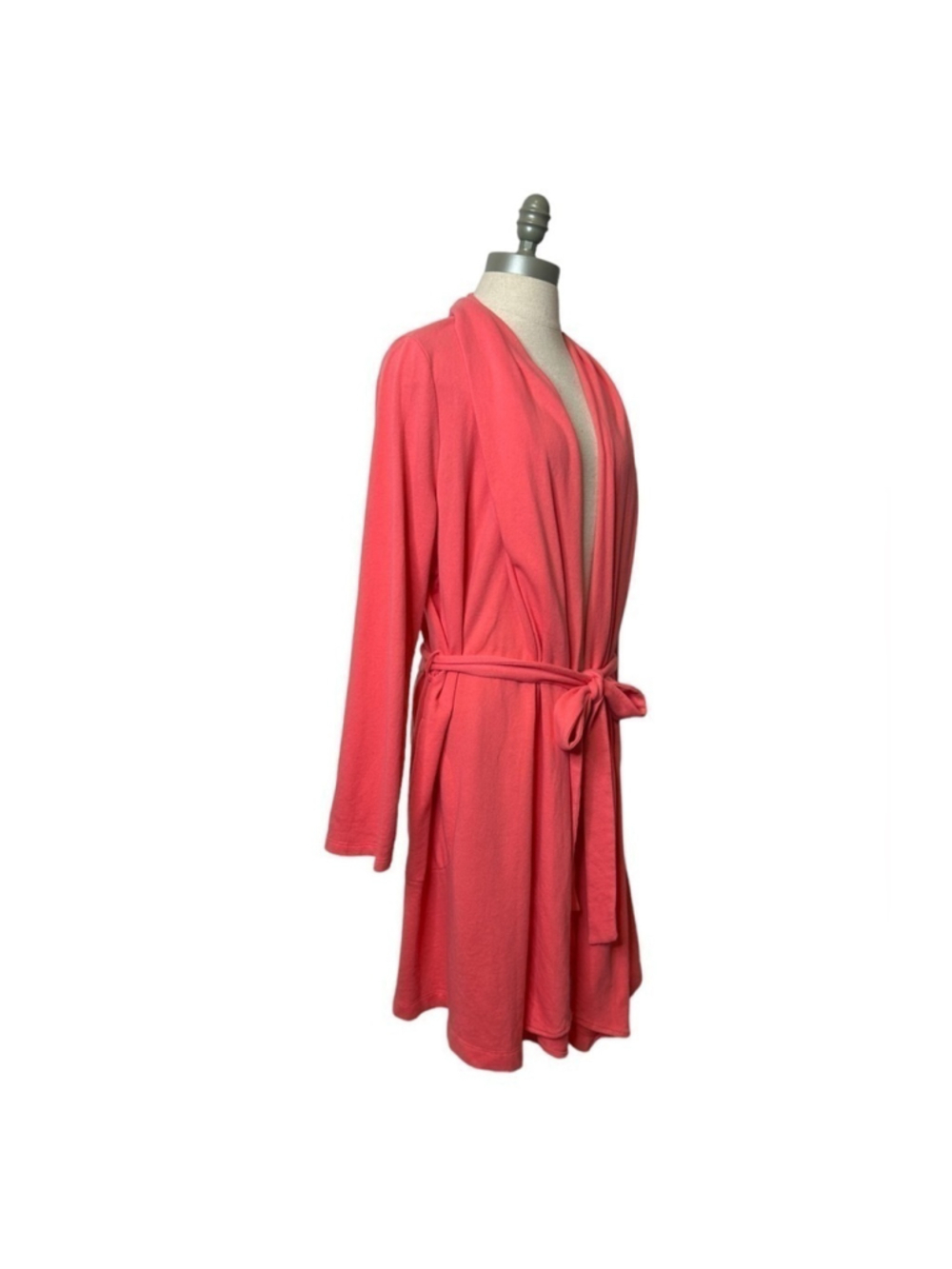 Lucky Brand Women’s Y2K Vintage Coral Long Sleeve Cotton Blend Boho Robe XL - Picture 8 of 10